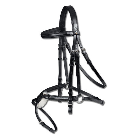 CABEZADA INGLESA MUSEROLA MEXICANA X-LINE SANTA CRUZ