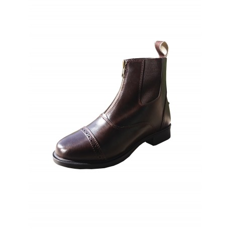 BOTIN EQUI-THEME CUERO CREMALLERA CENTRAL