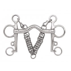 BOCADO PELHAM PUENTE ECONOMICO (INOX)