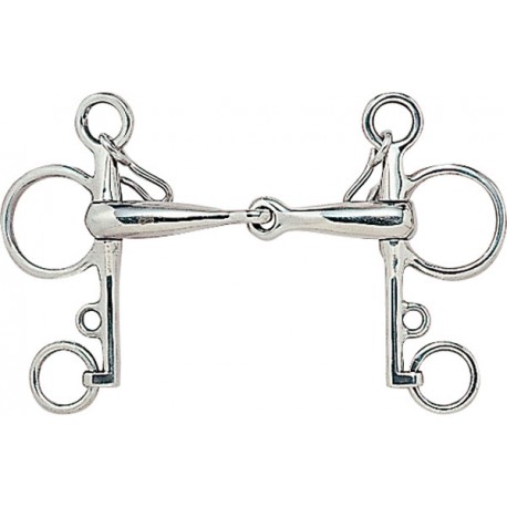 BOCADO PELHAM PARTIDO GRUESO (INOX)