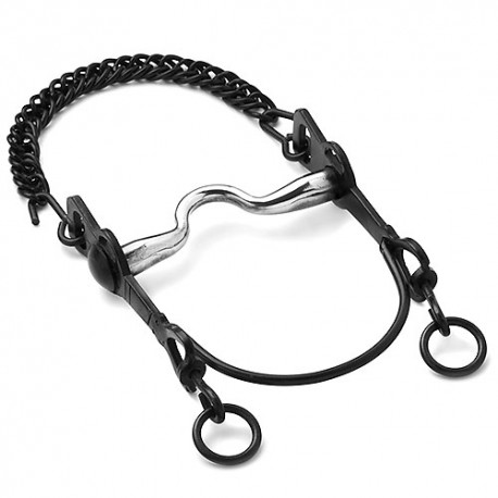 BOCADO VAQUERO ASA CALDERA GRANDE CON BARRA CURVA