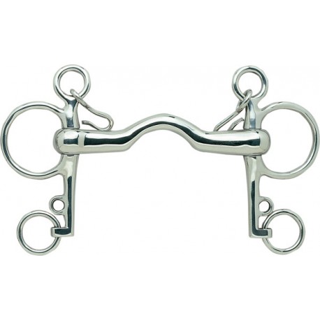 PELHAM INOX CON PUENTE GRUESO