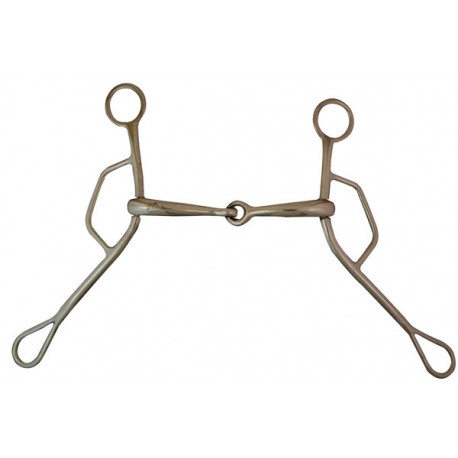 BOCADO AMERICANO GAG BIT INOX PARTIDO