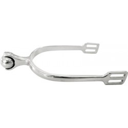 ESPUELA INOX CON BOLA GIRATORIA 30MM