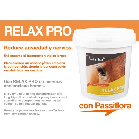 COMPLEJO GRANULADO UNIKA RELAX PRO (REDUCE ANSIEDAD Y MIEDO) 1KG